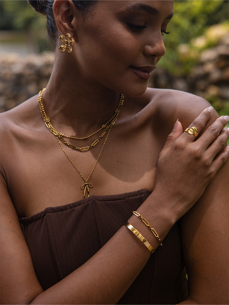 Crystal Armreif - Gold
