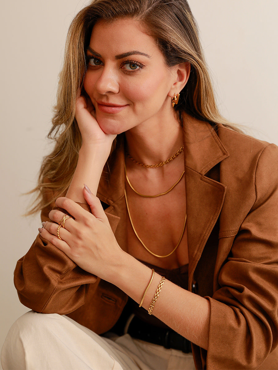 Adèle Halskette - Silber / Diamant