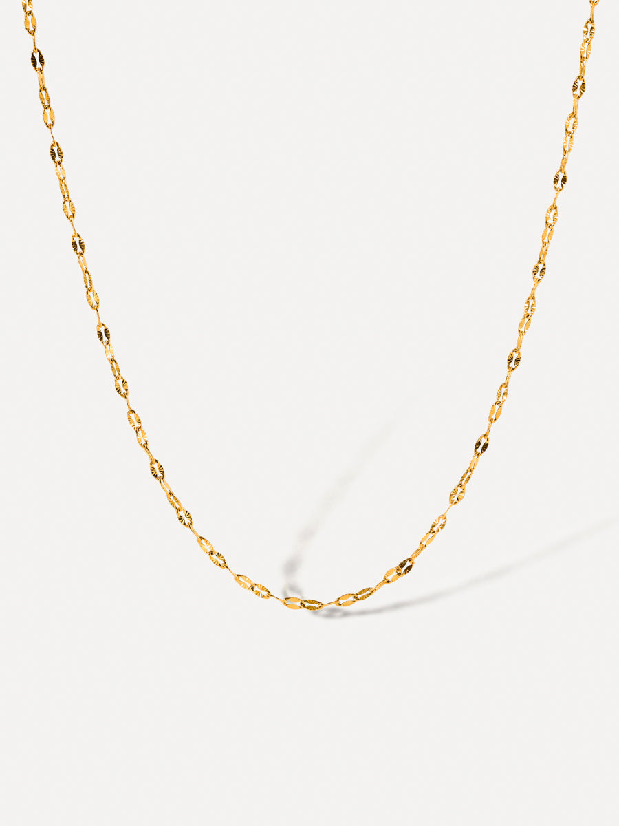 Coki Long Melli Halskette - Diamant / Gold